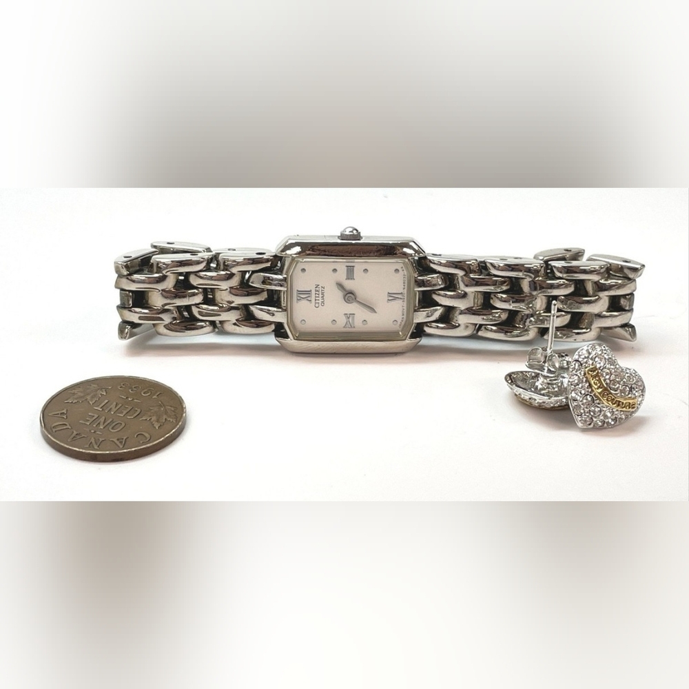 Citizen Designer Silver Women's Watch with Bracelet Set - Picture 4 of 7